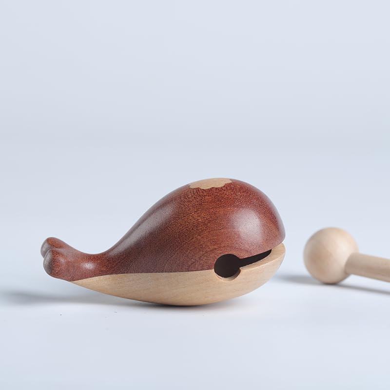 Amazon｜木魚 木製 仏具 ミニ 音が出る 鳴り物ギロ ストレス解消 木魚